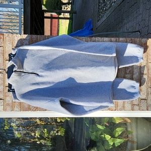 Women's Grey  Zipper Fleece Pullover Jogging Set / Outfit